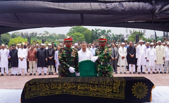 সাবেক প্রতিমন্ত্রী মিজানুর রহমান সিনহার জানাজায় প্রধানমন্ত্রীর অংশগ্রহণ